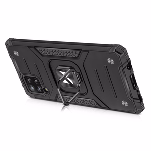 Wozinsky Ring Armor dėklas su stovu tvirtas apsauginis dangtelis Samsung Galaxy A42 5G raudonas
