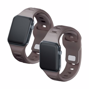 38/40/41/42 mm Taupe (small) - 3mk Silicone Watch Strap for Apple