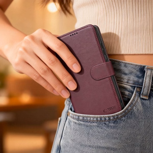 Tech-Protect Wallet dėklas skirtas Samsung Galaxy A27 5G - bordo