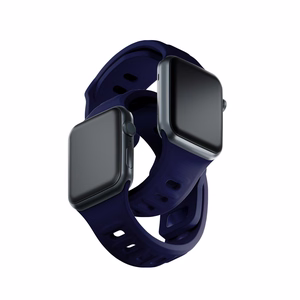 38/40/41/42 mm Ocean Blue (small) - 3mk Silicone Watch Strap for Apple