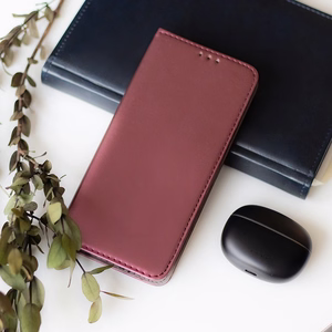 Išmanusis magnetinis dėklas telefonui Honor X5c Plus bordo
