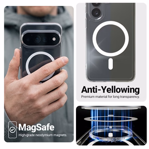Crong Hybrid Clear Magnetic MagSafe case for Google Pixel 11, Clear
