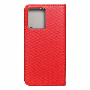 SMART CASE knygos tipo dėklas telefonui MOTOROLA Edge 40 Neo raudonas