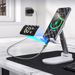 Choetech XCC-1068 PD 60W USB-C — USB-C Кабель с дисплеем 1.2 м — зелёный