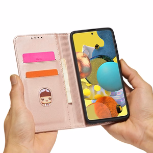 Magnet Card Case чехол для Samsung Galaxy A13 5G кошелёк-чехол с держателем для карт розовый