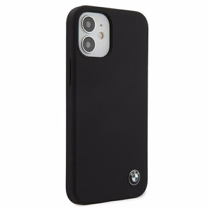 BMW silikoninis dėklas telefonui iPhone 12 mini - Juodas