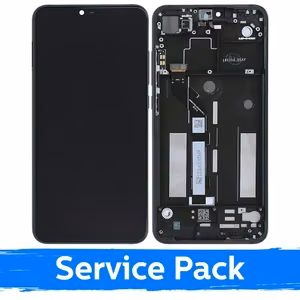 LCD дисплей для Xiaomi Mi 8 Lite с рамкой / серый (Service Pack)