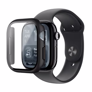 AmazingThing Radix Glass Screen Protector with Case for Apple Watch Series 11 42mm - Black