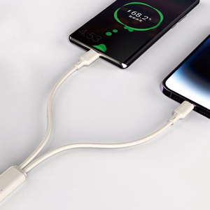 Dudao L7SCL USB-C - Lightning kabelis 30W 1m - smėlio spalvos