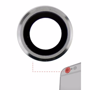 Rear Camera Lens Compatible With Apple iPhone 6 / 6S Rear Camera Lens Silver