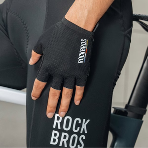 Rockbros TLS004 ROAD TO SKY Short Shock Absorbing Cycling Gloves S - Black