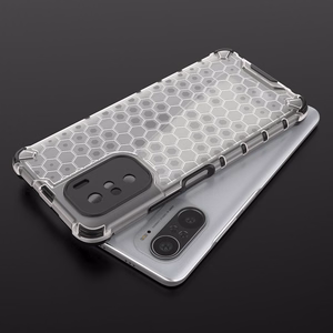 Honeycomb dėklas šarvuotas dėklas su TPU buferiu Xiaomi Redmi K40 Pro+ / K40 Pro / K40 / Poco F3 žalias