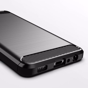 Carbon Case гибкий TPU чехол для Samsung Galaxy A22 4G чёрный