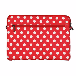 Wonder Sleeve Laptop 17 inches red polka-dot