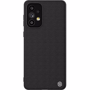 Nillkin Textured Case прочный усиленный чехол с гелевой рамкой и нейлоновой задней панелью для Samsung Galaxy A73 чёрный