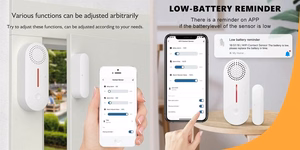 TUYA Wi-Fi Door and Window Alarm Sensor, 100 dB