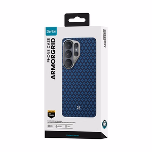 Benks Magnetic Armor Air Grid Kevlar чехол металлическая рамка 600D (A050) для Samsung Galaxy S26 Ultra синий