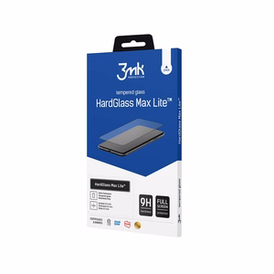 Grūdintas stiklas 3mk HardGlass Max Lite su juodu rėmeliu Xiaomi Redmi 13C 5G