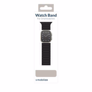 Mobilize Silicon Watch Band - Magnetic - for Apple 42/44/45/49mm - Black