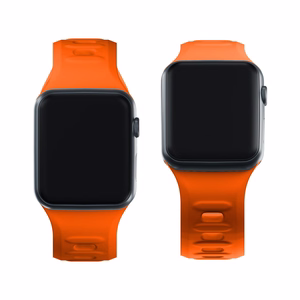 Силиконовый ремешок 3mk для Apple Watch, 38/40/41/42 mm, оранжевый, малый размер