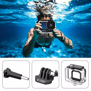 Tech-Protect GA200 atsparus vandeniui dėklas GoPro Hero 9 / 10 / 11 / 12 - skaidrus
