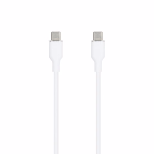 SEEK TOTI Type-C – Type-C, 1 м силиконовый кабель 3A, белый