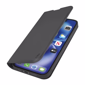 SBS Wallet Smooth dėklas su atlenkiamu dangteliu, skirtas iPhone 16e / 17e - juodas
