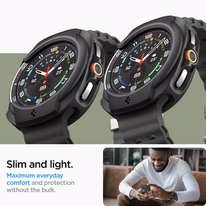 Чехол Spigen Liquid Air для Samsung Galaxy Watch 8 Classic 46mm - чёрный