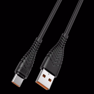 Кабель USB A к Typ C VEGER 2,4A V104 1,2 м черный
