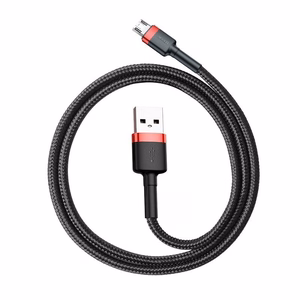 Baseus Cafule Micro USB laidas 1,5A 2 m (raudonas ir juodas)