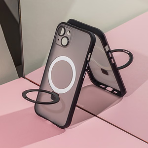 Magnetinis dėklas telefonui iPhone 15 Plus 6,7" juodas