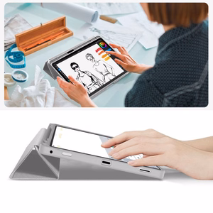 Tech-Protect SmartCase Pen dėklas Samsung Galaxy Tab S9 11.0 / S9 FE / S10 FE / S10 Lite 10.9 pilkas