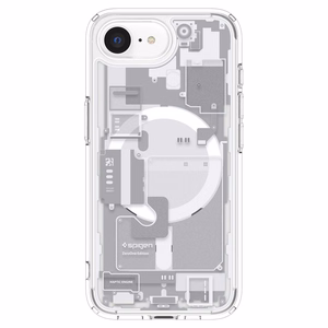 Spigen Ultra Hybrid Magnetinis dėklas telefonui iPhone 16e Zero One - baltas