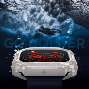 Spigen Rugged Armor dėklas Apple Watch Ultra 1 / 2 (49mm) - smėlio spalvos