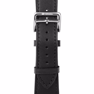 FORCELL F-DESIGN FA20 ekologiškos odos dirželis APPLE laikrodžiui 42 / 44 / 45 / 49 mm juodas