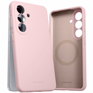 Чехол Mercury Pure MagSafe силиконовый для Samsung S942 S26 розовый песок