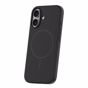 Silicone Thin Mag dėklas iPhone 16 Pro Max 6,9" juodas