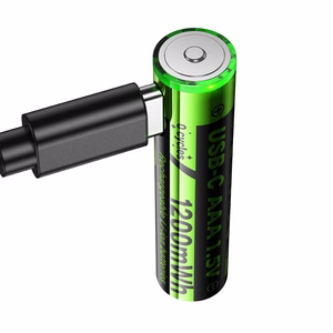 Аккумулятор R3 (AAA) 320 mAh с USB C + кабель USB A на 2 x USB C 2 шт Hoco JA4 черный