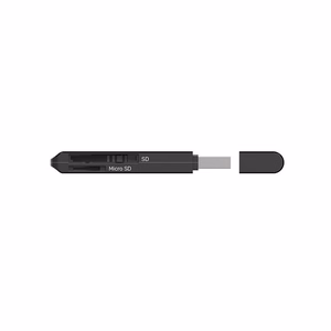 UNITEK Y-9327A kortelių skaitytuvas USB 3.2 Gen 1 (3.1 Gen 1) Type-A Juoda