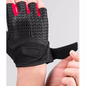 Rockbros S169BR S cycling gloves with gel inserts - black and red