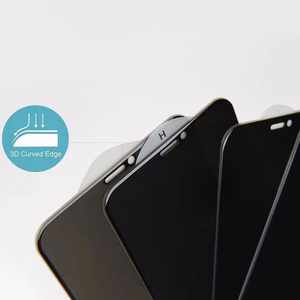 Закалённое стекло Privacy Glass для iPhone 13/13 Pro/16e чёрное