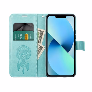 MEZZO knyginis dėklas telefonui XIAOMI Redmi 9C / 9C NFC sapnų gaudyklė žalia