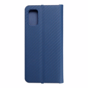 Чехол-книжка для Samsung A41 Luna Book Carbon синий