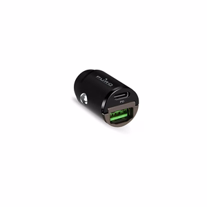 Puro Mini 30W Power Delivery USB-C USB-A automobilinis įkroviklis - juodas