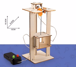 Wooden Assembly Advanced Science Lab Kit, 5in1 STEM Educational Toys
