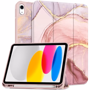Tech-Protect SC Pen Case for iPad 10.9" 2022 - Pink Marble