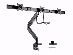 Gembird MA-DA3-03 monitoriaus laikiklis arba stovas 68,6 cm (27") Stalas Juoda