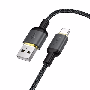 Кабель USB A на USB C Hoco 3A 1 m X128 Benefit черный