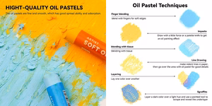 Aliejinių pastelių rinkinys ARRTX, 72 spalvų