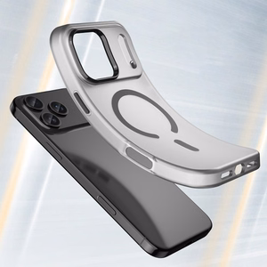 Magnetinis abrazyvinis dėklas telefonui iPhone 17 Pro, suderinamas su MagSafe - matinė juoda